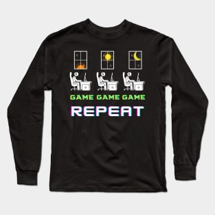 Game&Repeat Long Sleeve T-Shirt